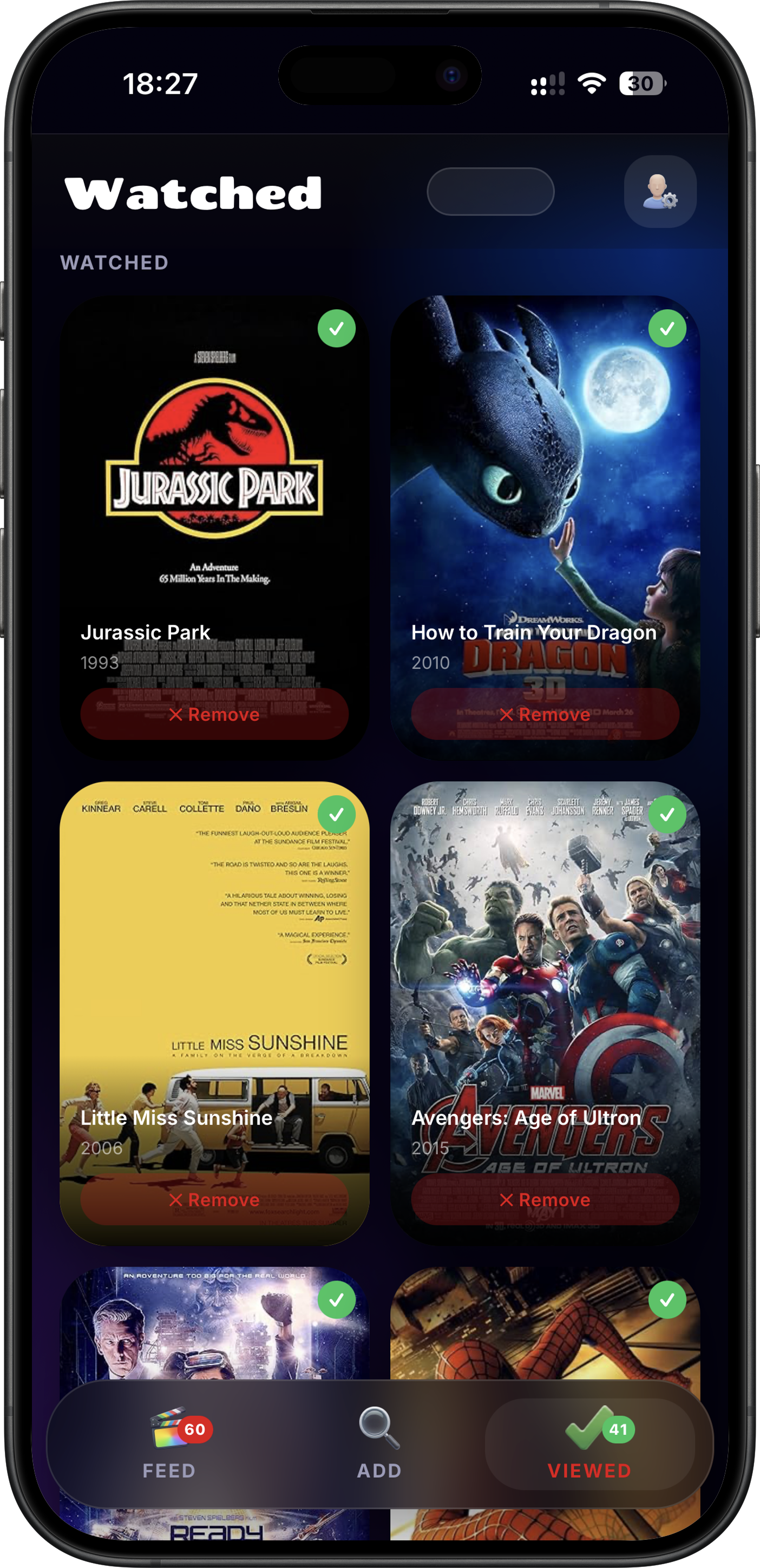 Watched screen